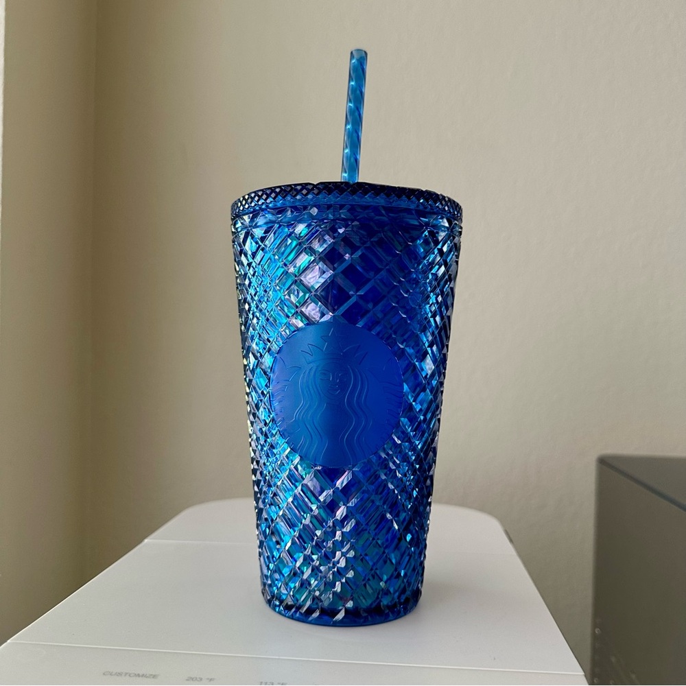 Starbucks Holiday Blue Jeweled Tumbler - Grande - New with Tags - EXCLUSIVE